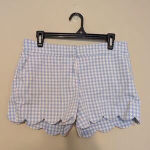 Crown & Ivy Blue Gingham Shorts
